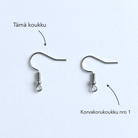 Nikkelittömät korvakorukoukut RST tukkupakkaus