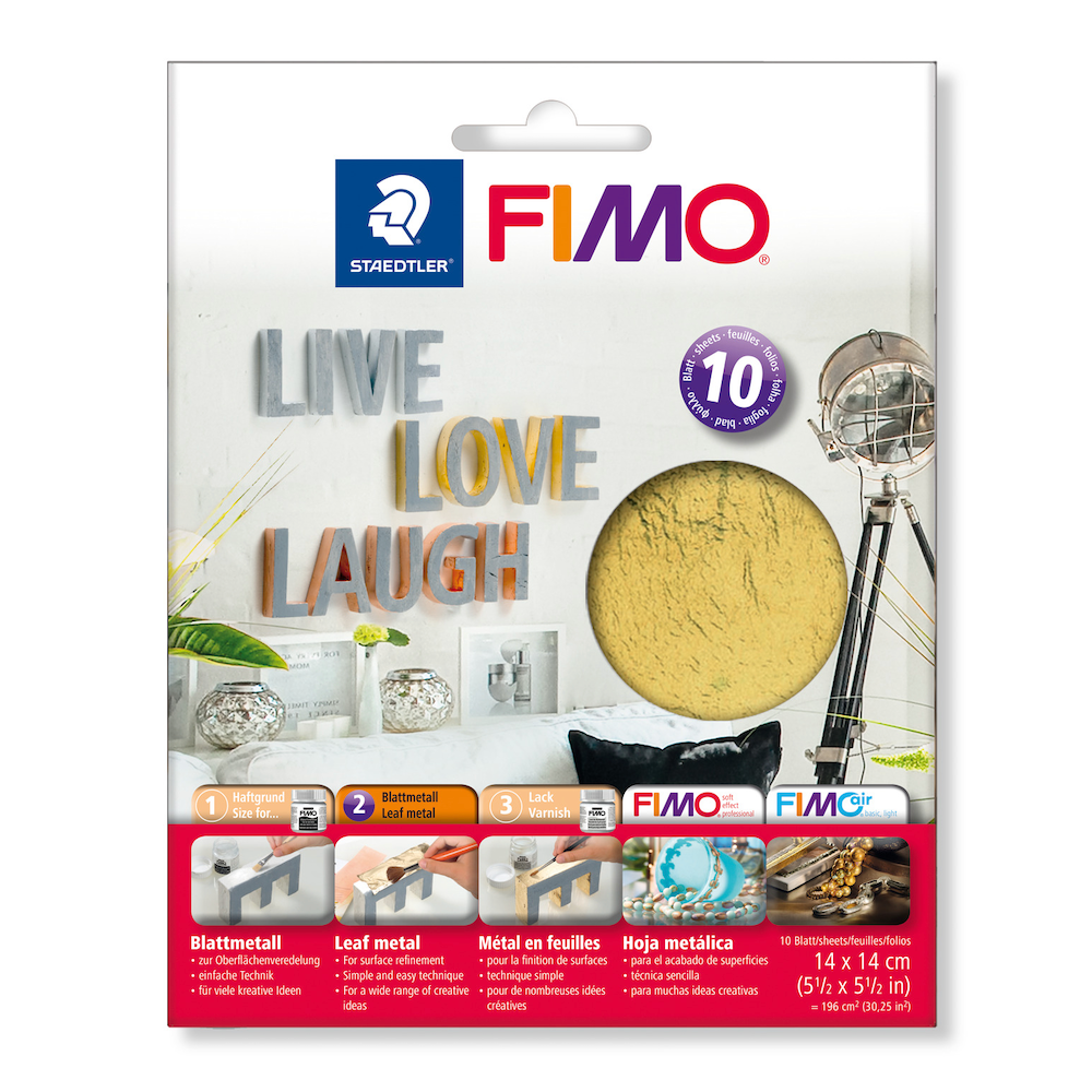 FIMO Lehtimetalli kullanvärinen. Lehtikulta