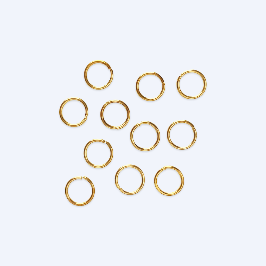 Välirenkaat kullattu RST kirurginteräs. Nikkelittömät korutarvikkeet