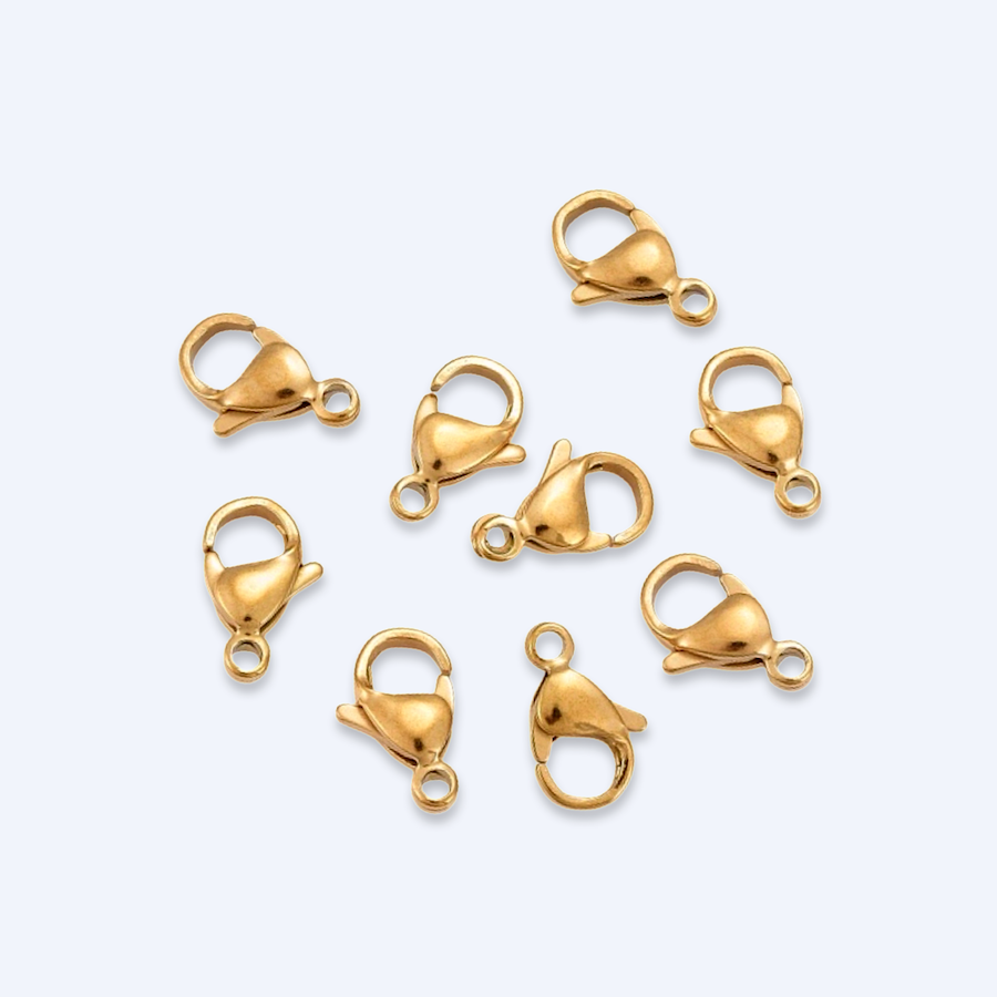 Korulukot kullattu kirurgineräs. Nikkelittömät korutarvikkeet