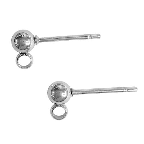 Korvakorutapit pallolla, kirurginteräs