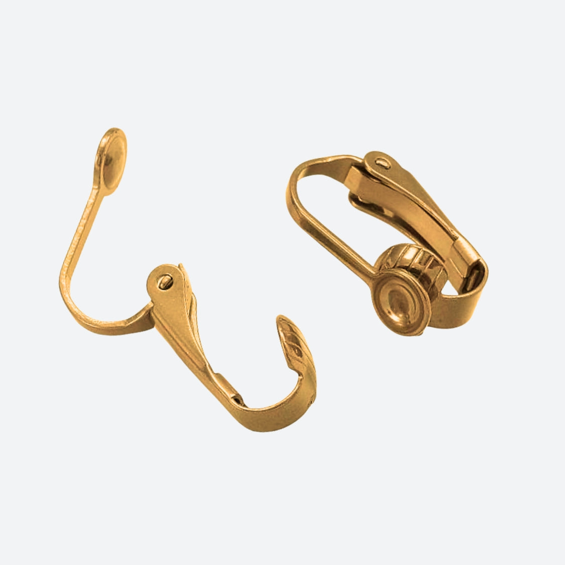 Korvakoruklipsit 16 x 10 mm, 18K PVD-kullattu kirurginteräs
