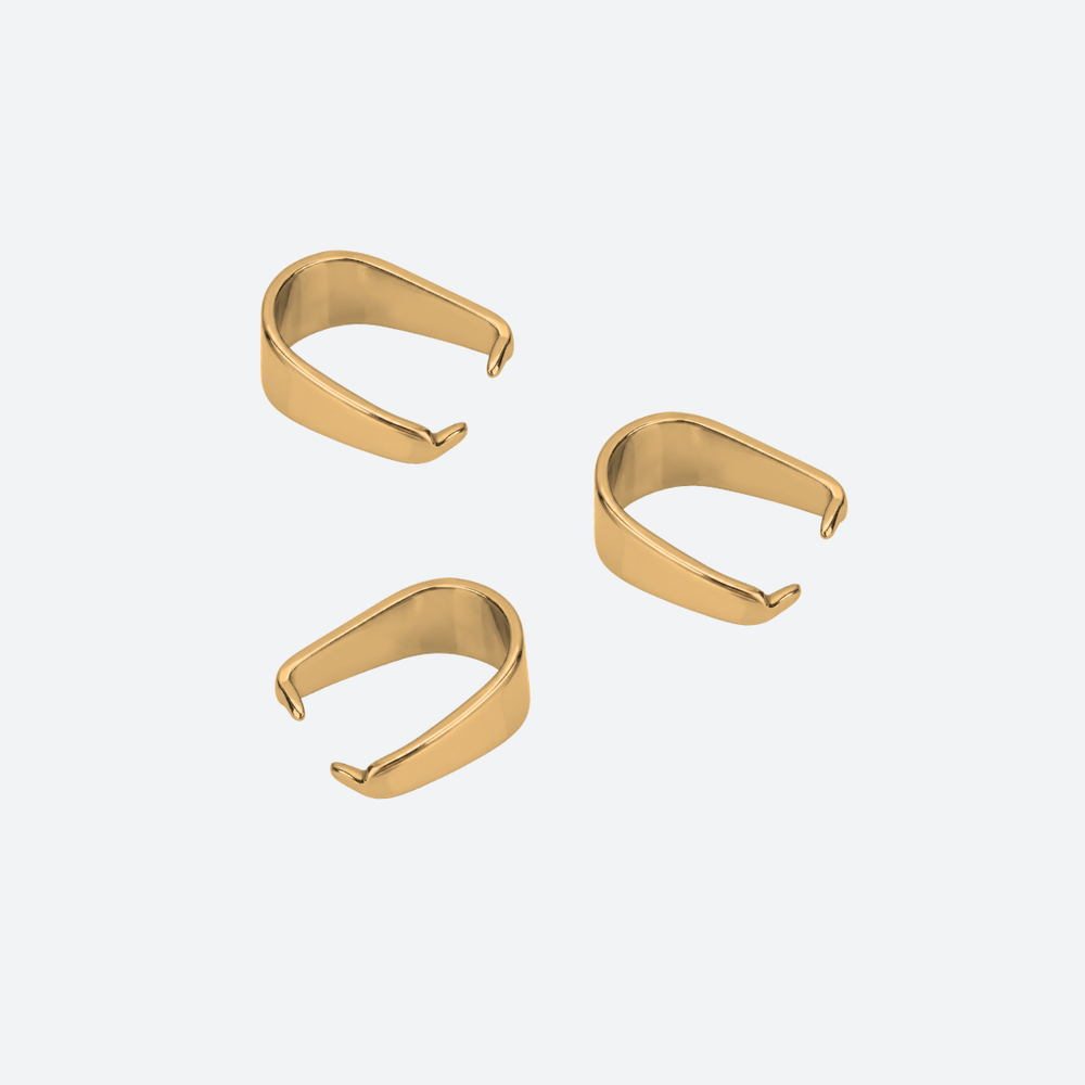 Riipuspidikkeet 5 x 10 mm, 18K PVD-kullattu kirurginteräs