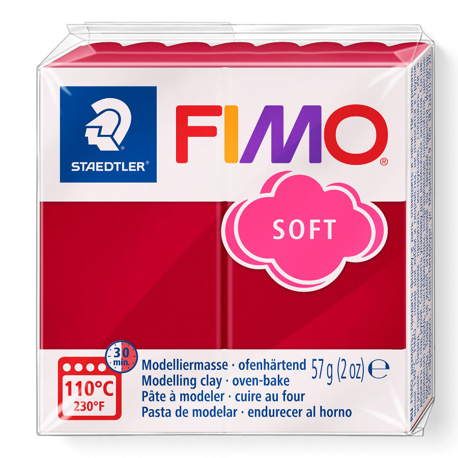 FIMO Soft 26 Cherry Red polymeerimassa