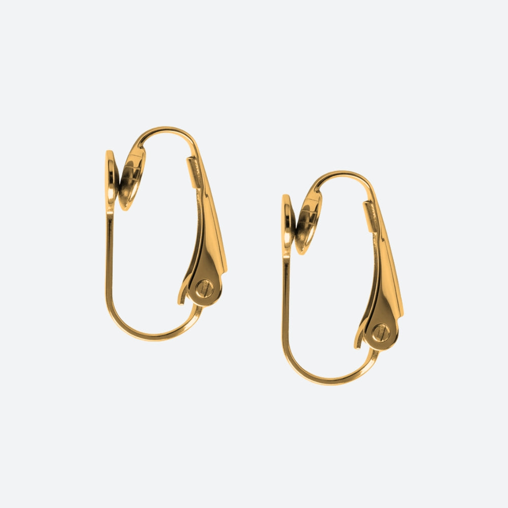 Örclips 16 x 10 mm, 18K PVD-pläterat kirurgiskt stål