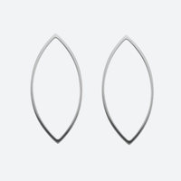 Pari mantelinmuotoisia korulinkkejä 27 x 13 mm pystyasennossa, ruostumaton teräs
