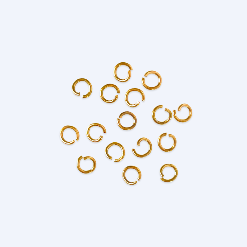 Avonaiset välirenkaat kullattu kirurginteräs RST 18K gold