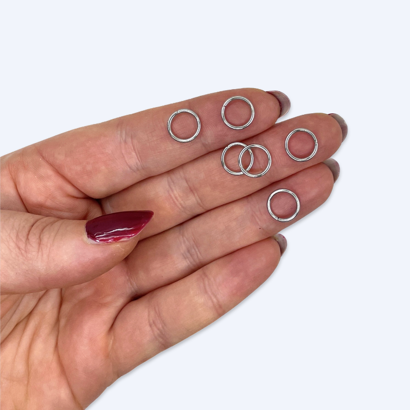 Välirenkaat korujen valmistukseen RST ruostumattomasta teräksestä. Nikkelittömät korutarvikkeet